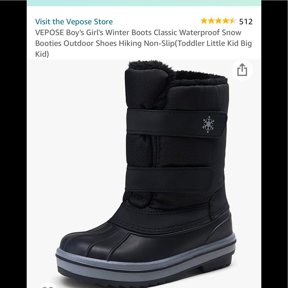 Boys Boots size 4 - Worn twice.